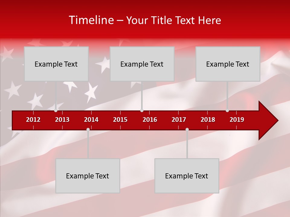 American Blur Background PowerPoint Template