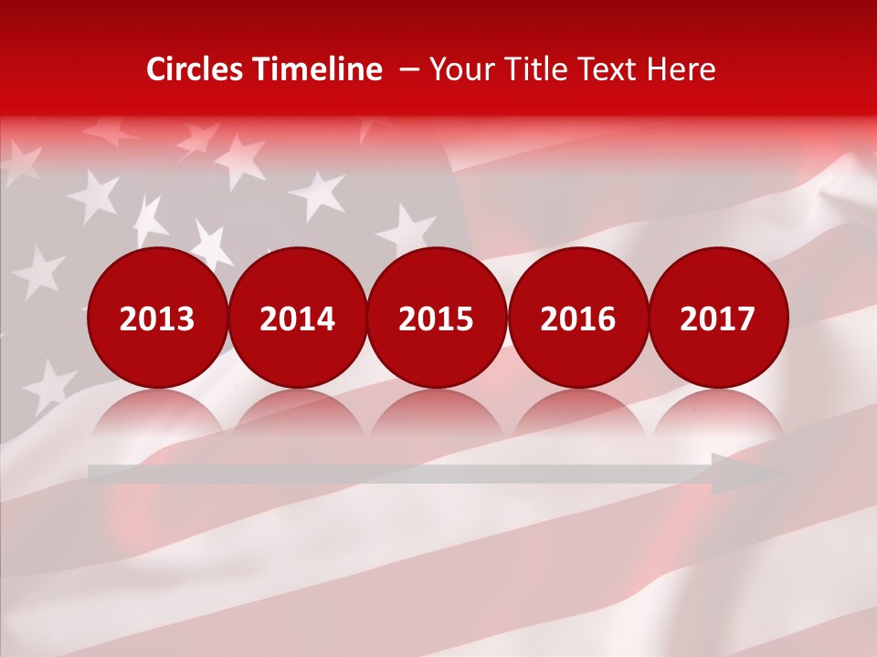 American Blur Background PowerPoint Template