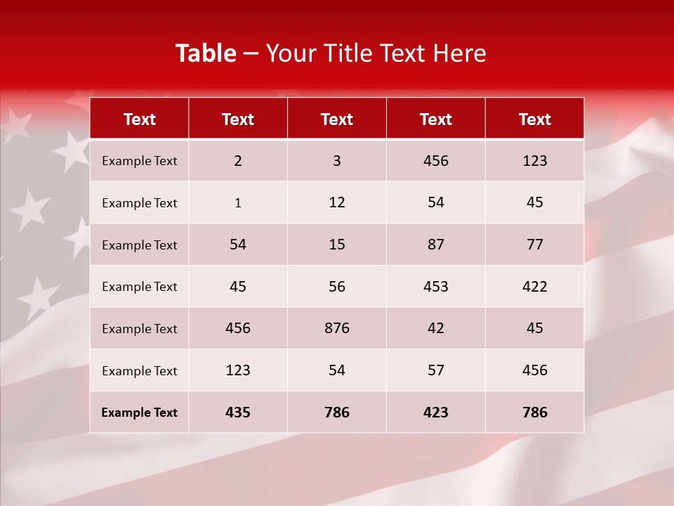 American Blur Background PowerPoint Template