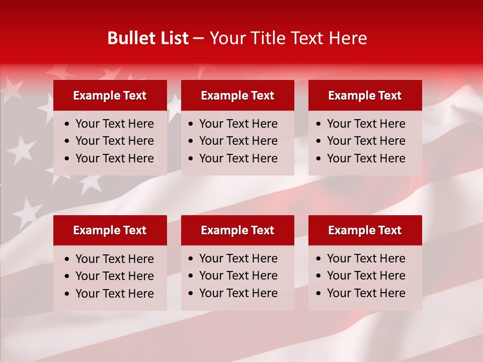 American Blur Background PowerPoint Template