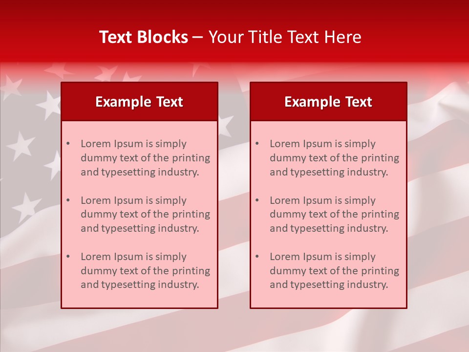 American Blur Background PowerPoint Template