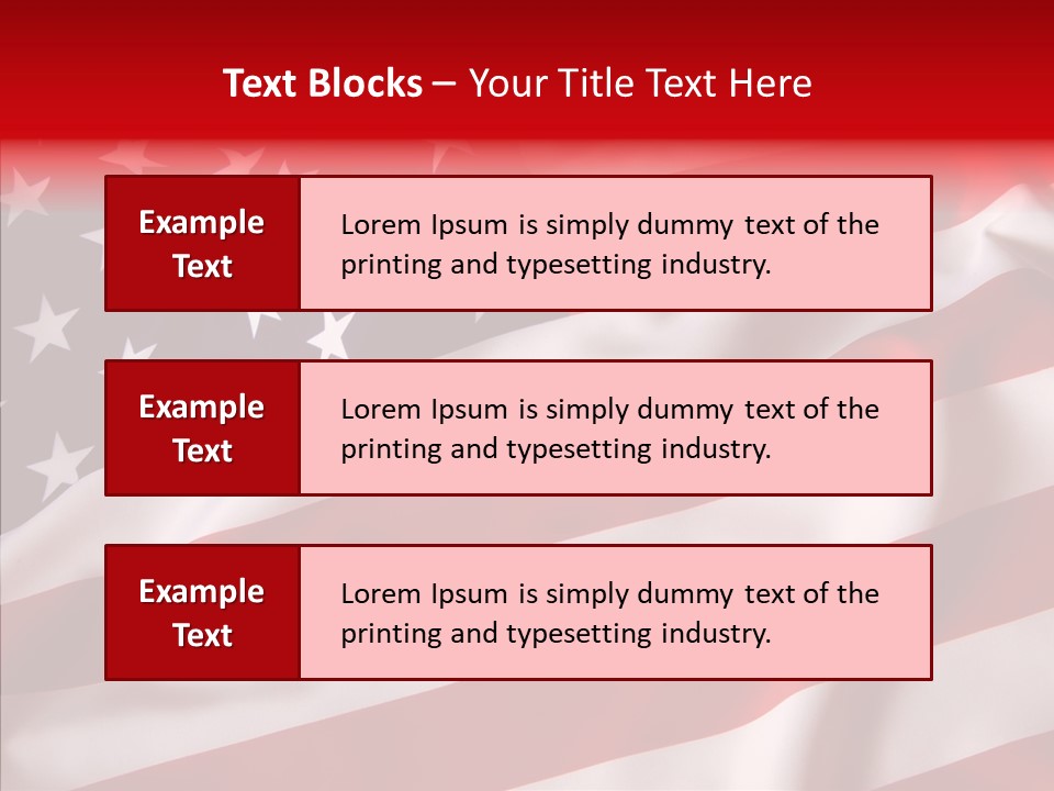 American Blur Background PowerPoint Template