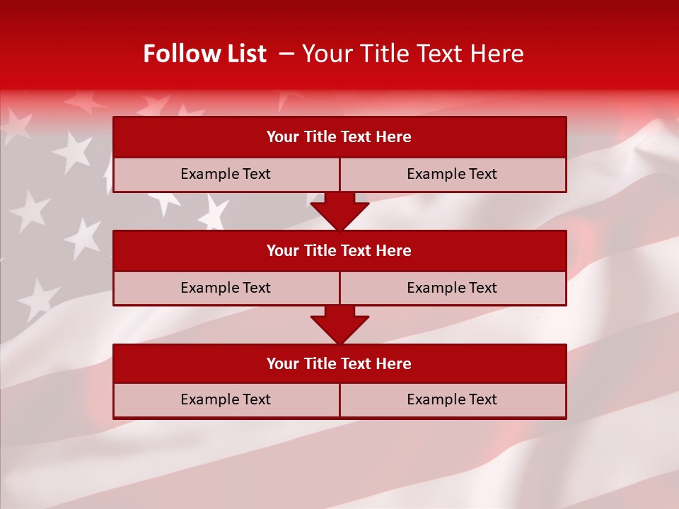 American Blur Background PowerPoint Template