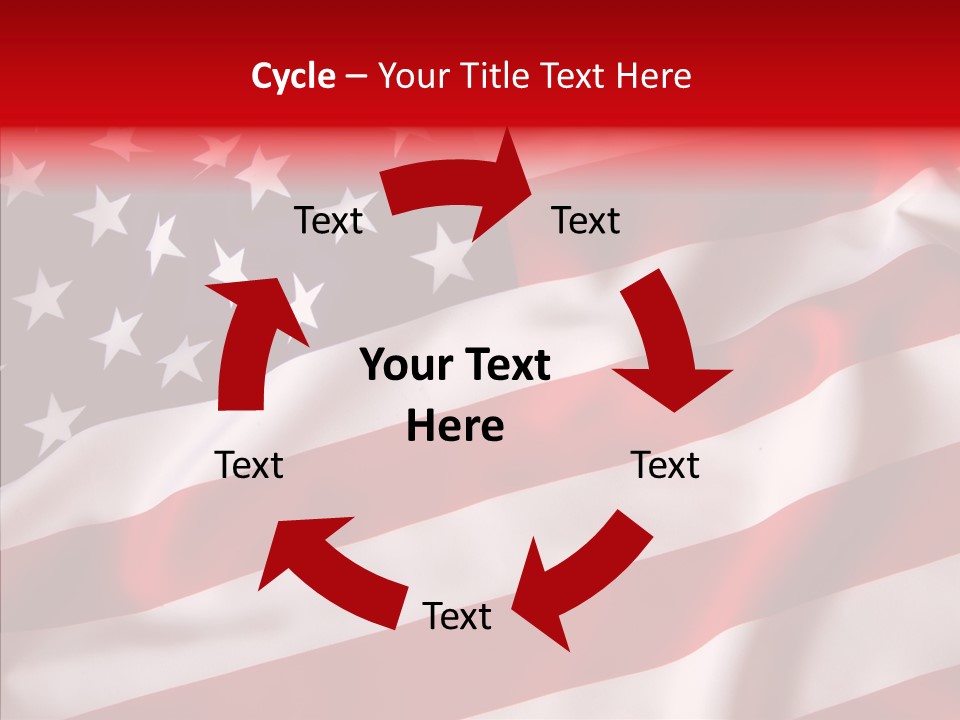 American Blur Background PowerPoint Template