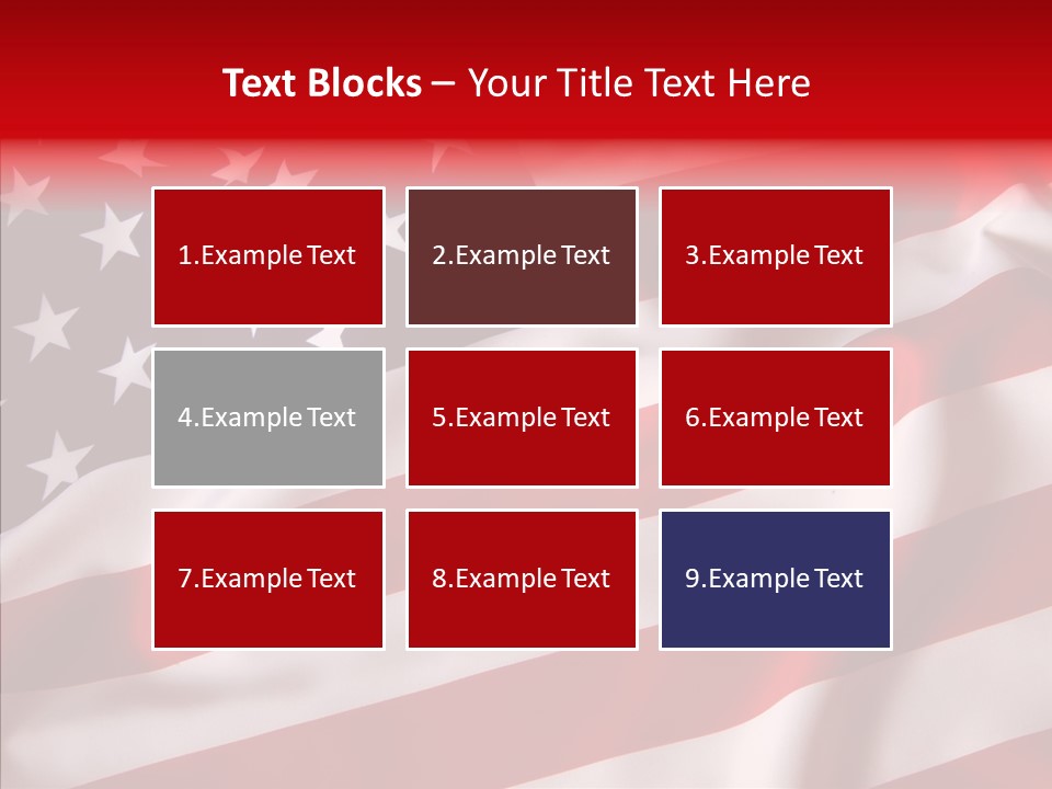 American Blur Background PowerPoint Template