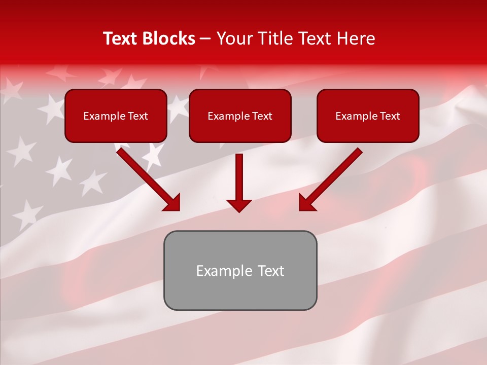 American Blur Background PowerPoint Template