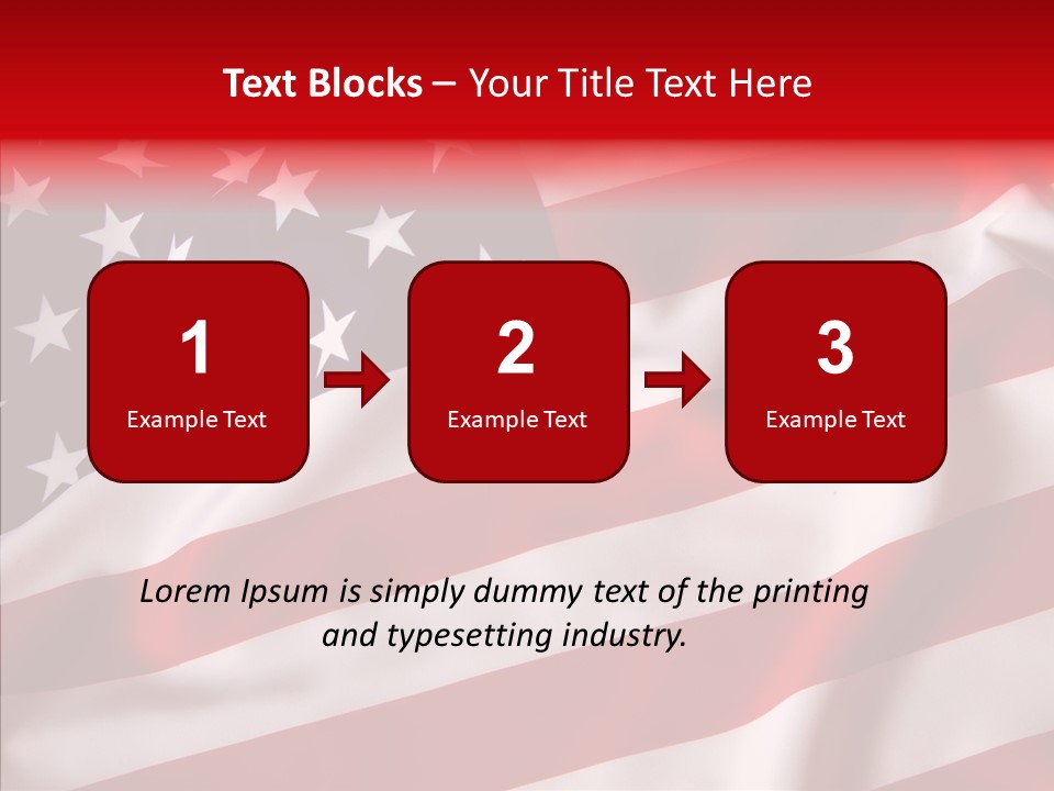 American Blur Background PowerPoint Template