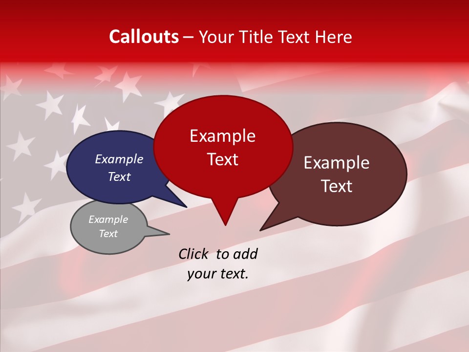 American Blur Background PowerPoint Template