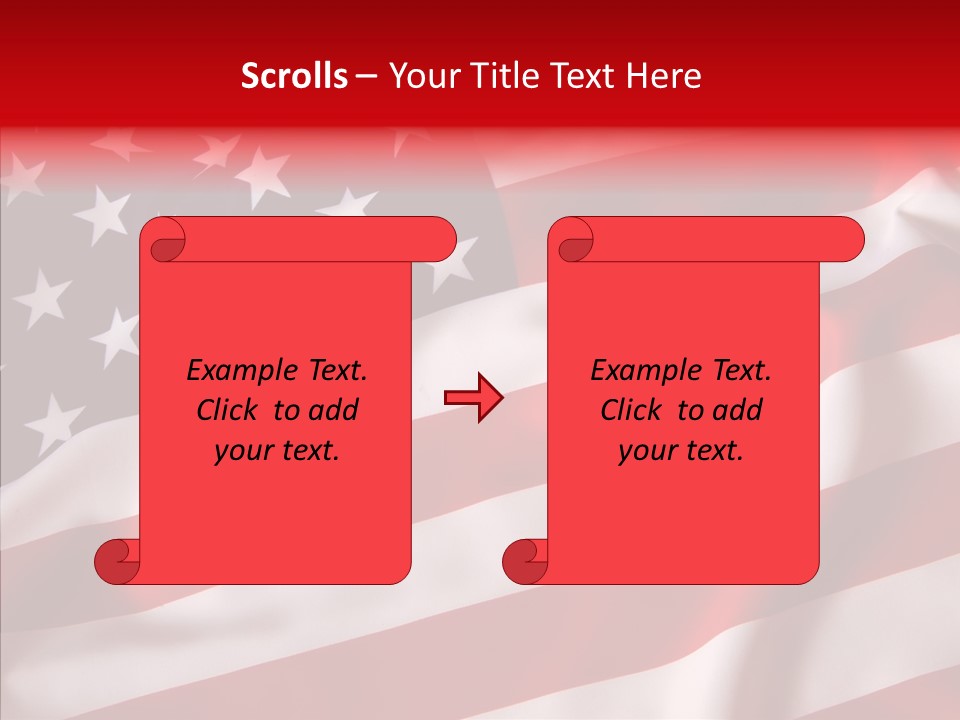 American Blur Background PowerPoint Template