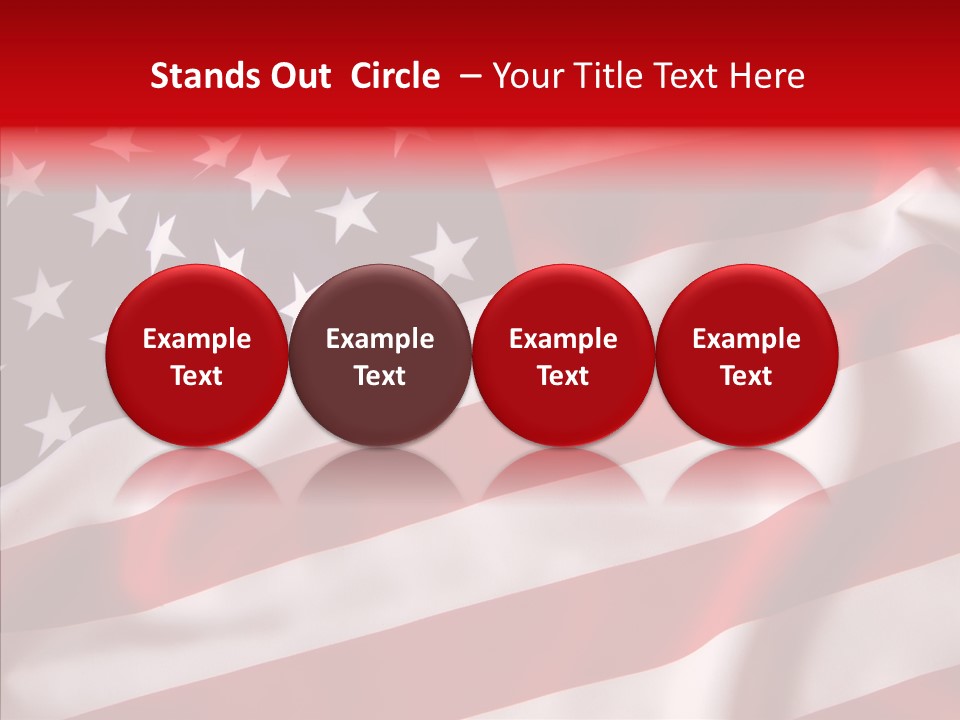 American Blur Background PowerPoint Template