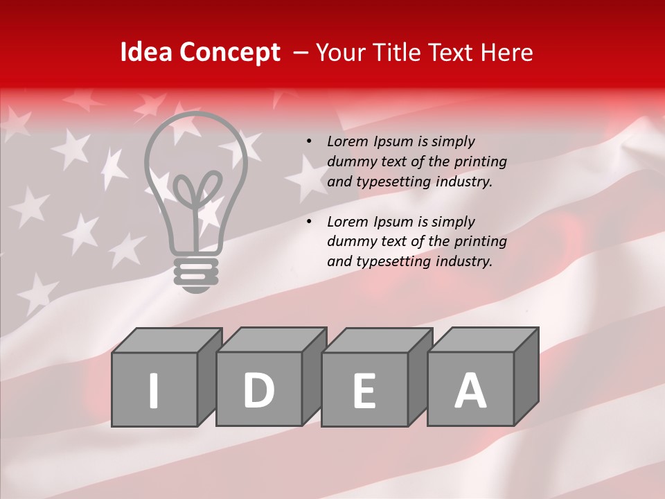 American Blur Background PowerPoint Template