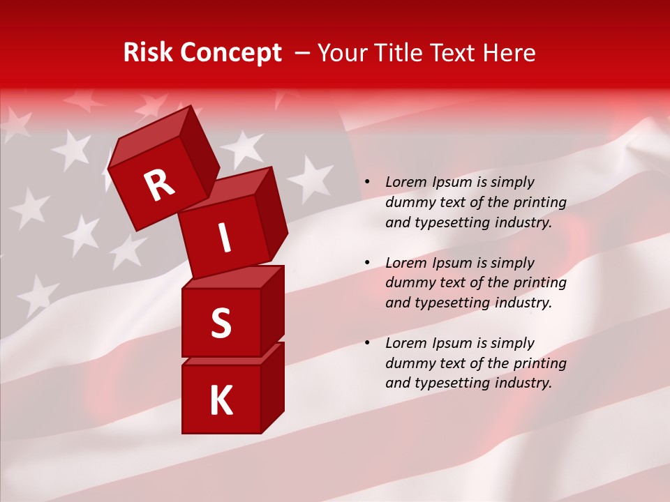 American Blur Background PowerPoint Template