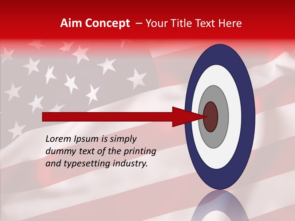 American Blur Background PowerPoint Template