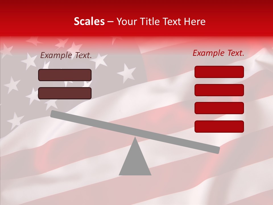 American Blur Background PowerPoint Template