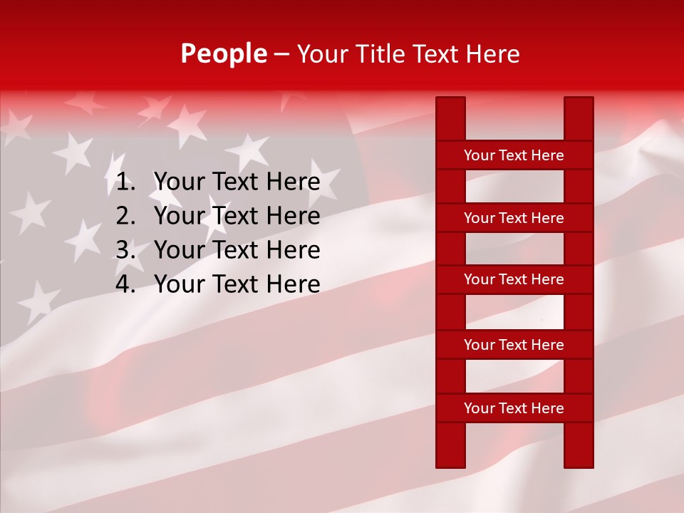 American Blur Background PowerPoint Template