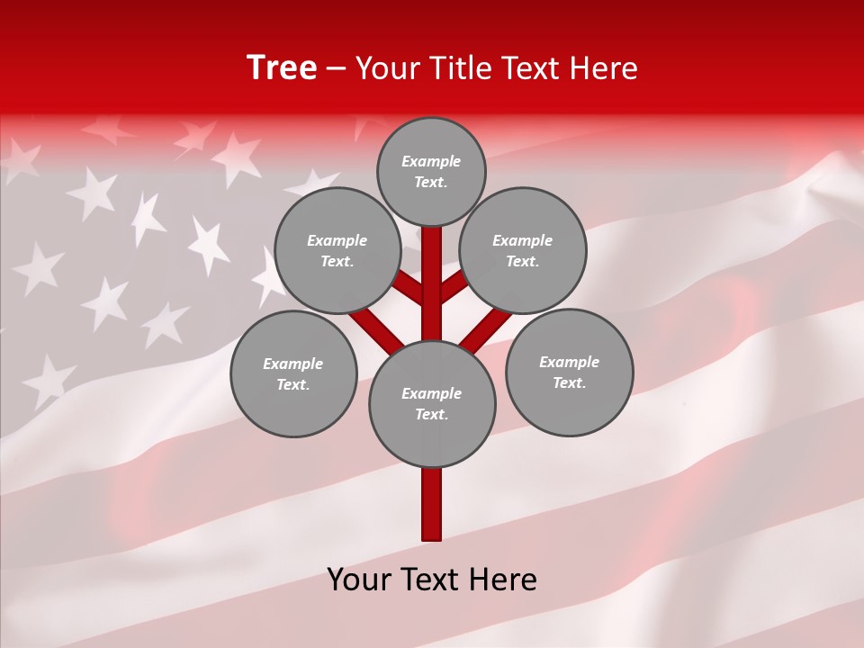 American Blur Background PowerPoint Template
