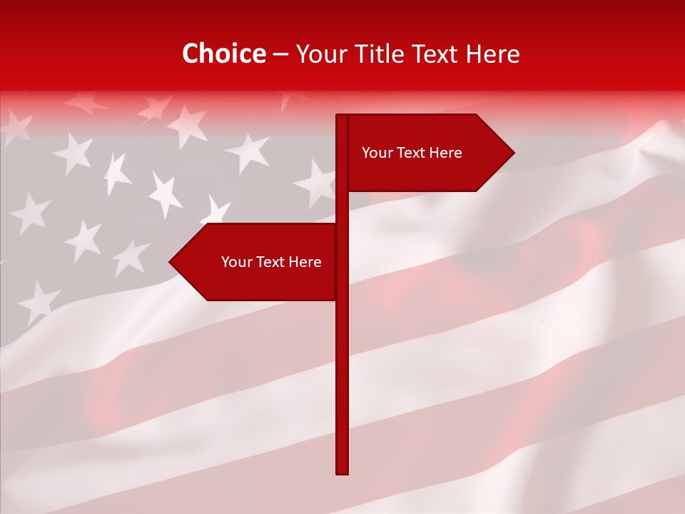 American Blur Background PowerPoint Template