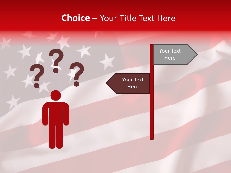 American Blur Background PowerPoint Template
