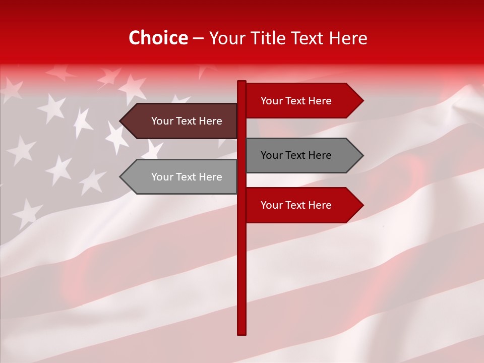 American Blur Background PowerPoint Template
