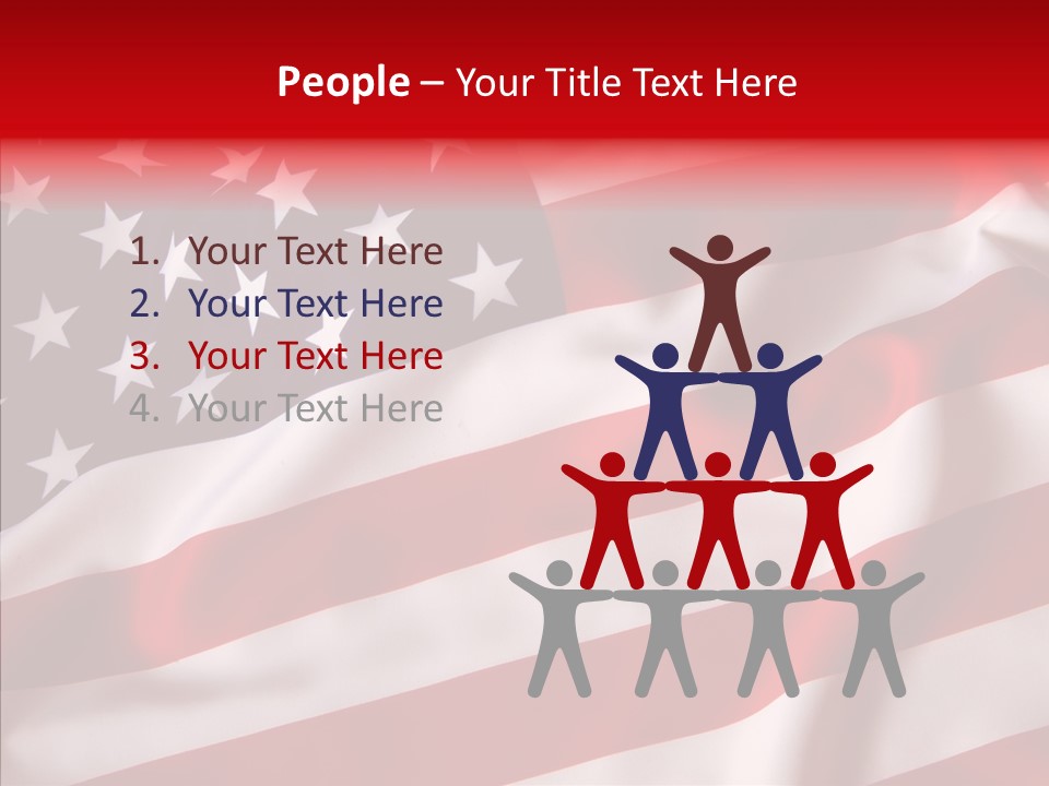 American Blur Background PowerPoint Template