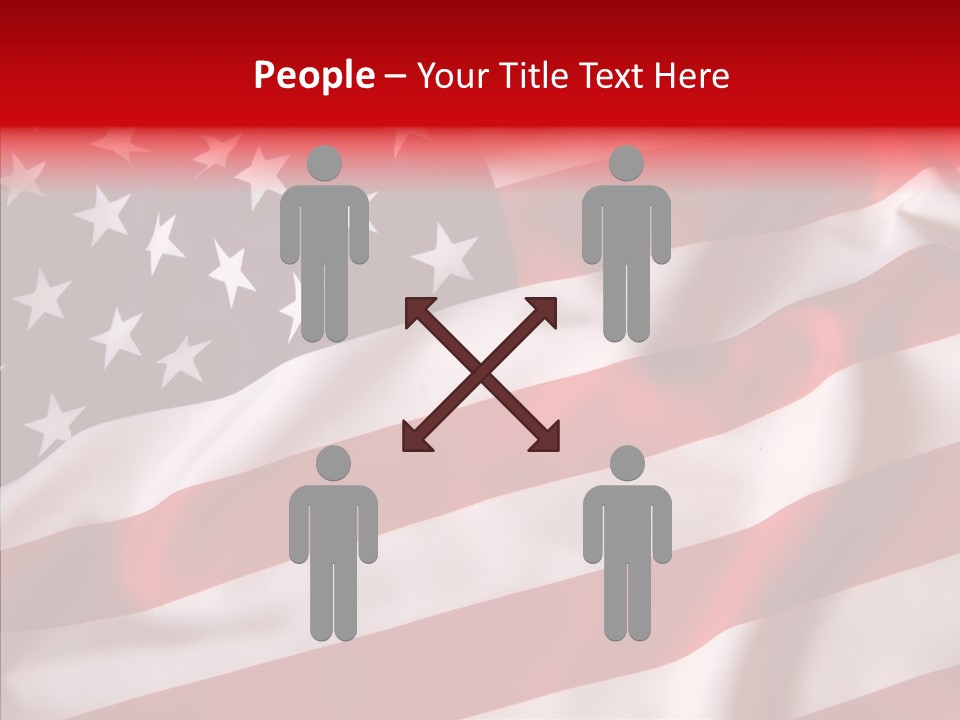 American Blur Background PowerPoint Template