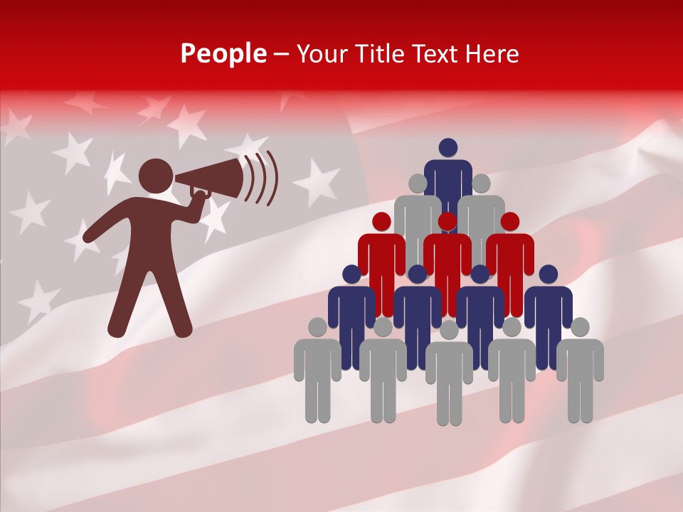 American Blur Background PowerPoint Template