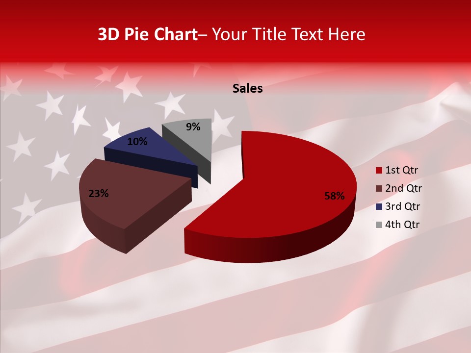 American Blur Background PowerPoint Template