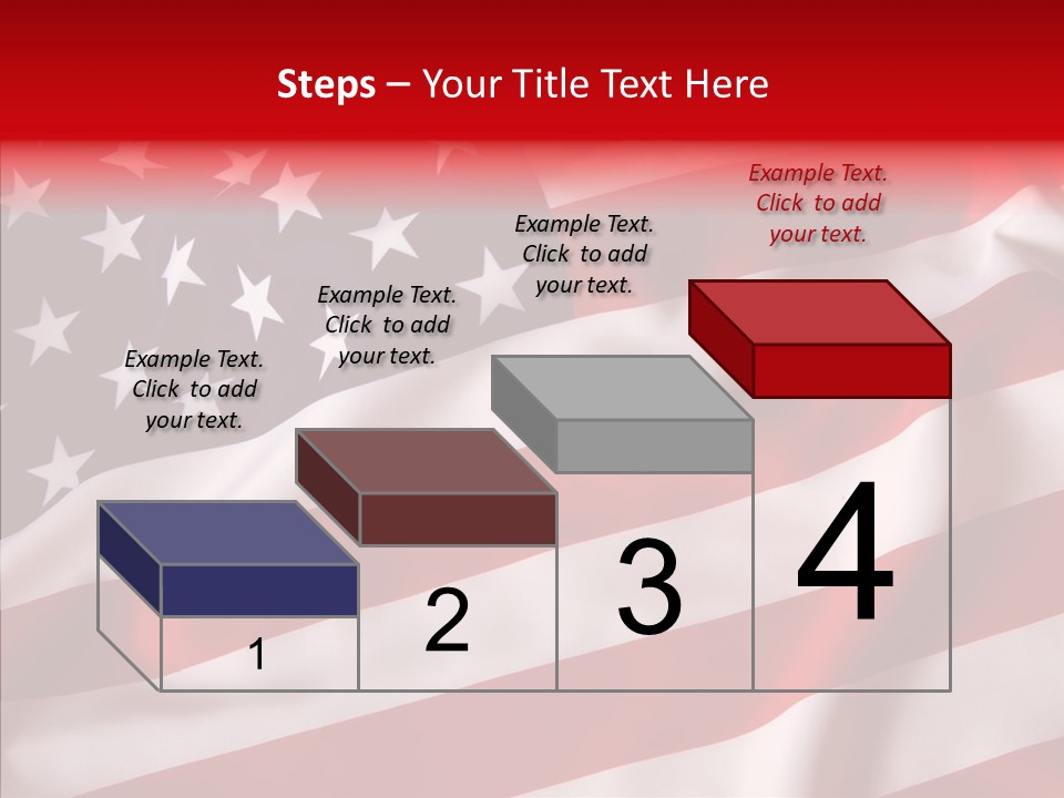 American Blur Background PowerPoint Template