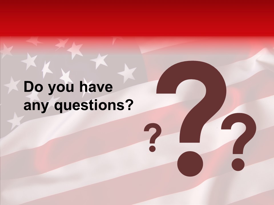 American Blur Background PowerPoint Template