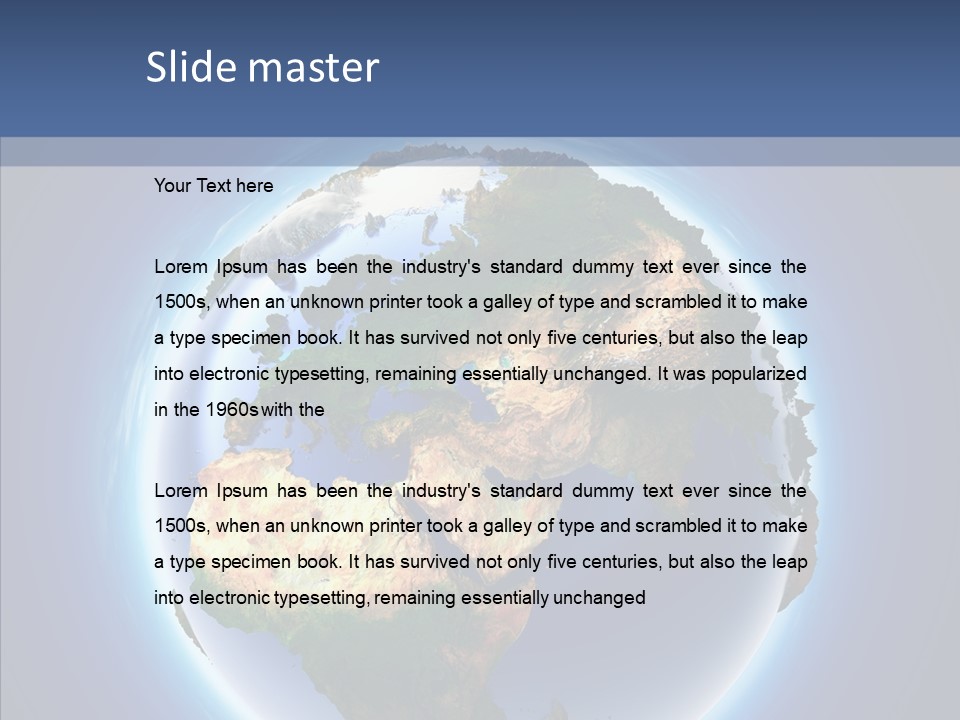 Ocean Mediterranean Geography PowerPoint Template