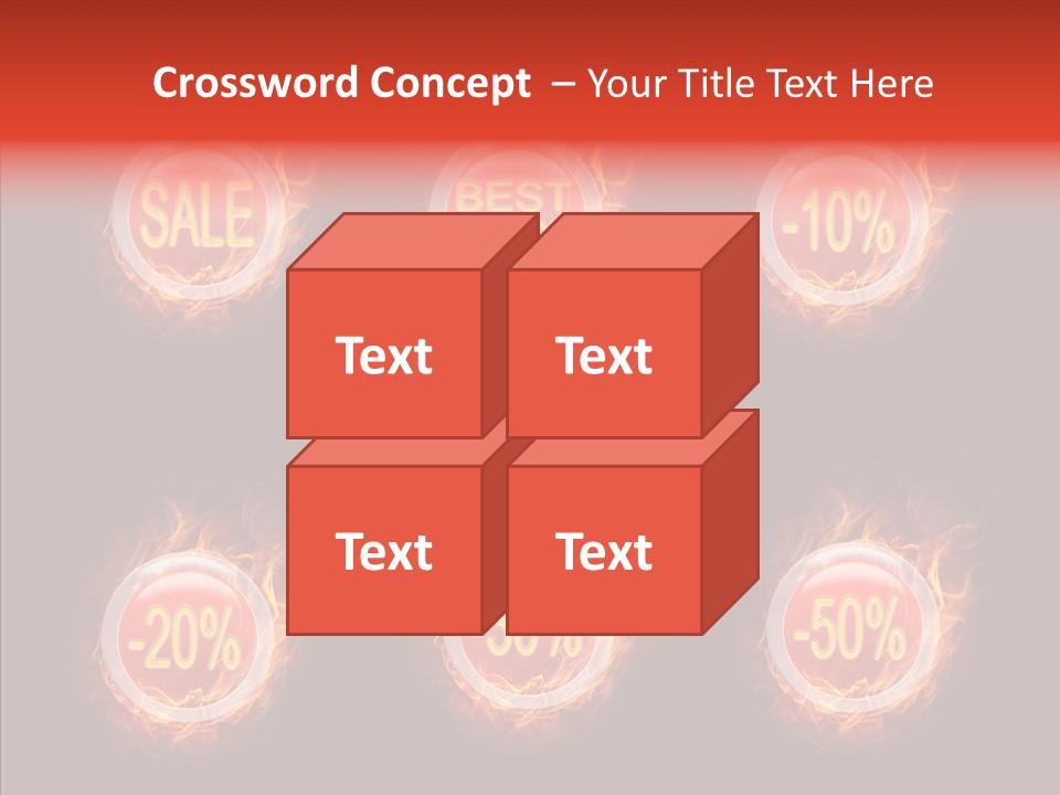 Retail Sign Black PowerPoint Template