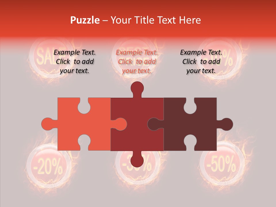 Retail Sign Black PowerPoint Template