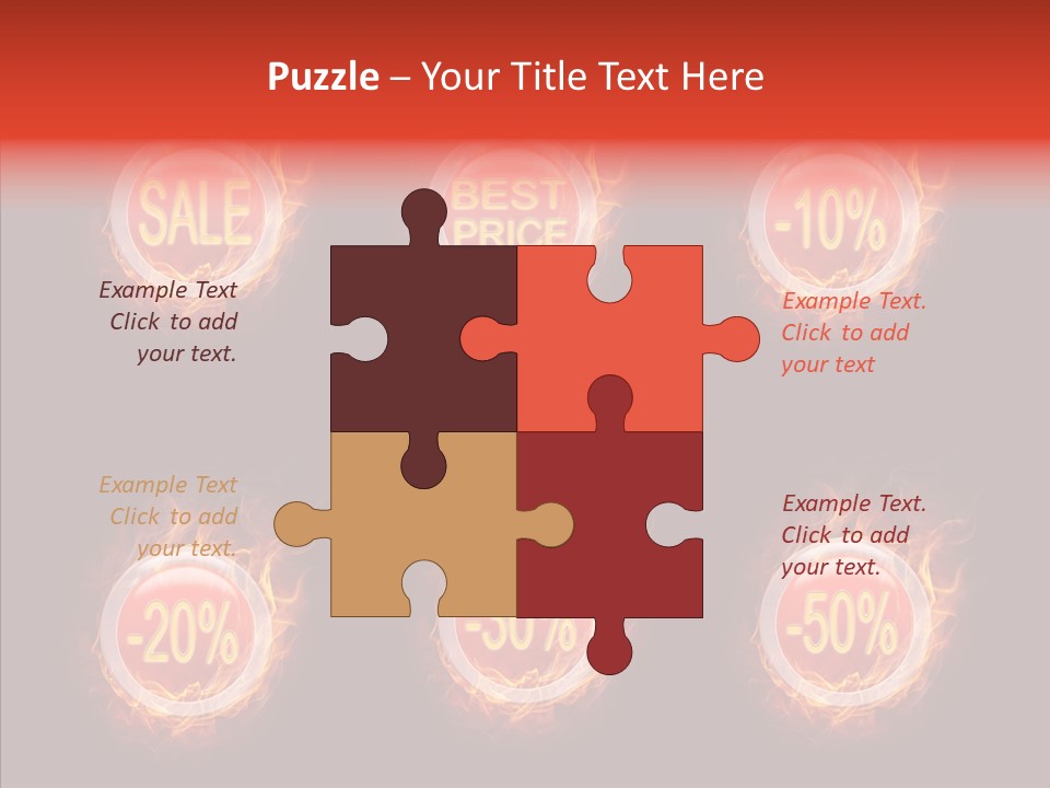 Retail Sign Black PowerPoint Template