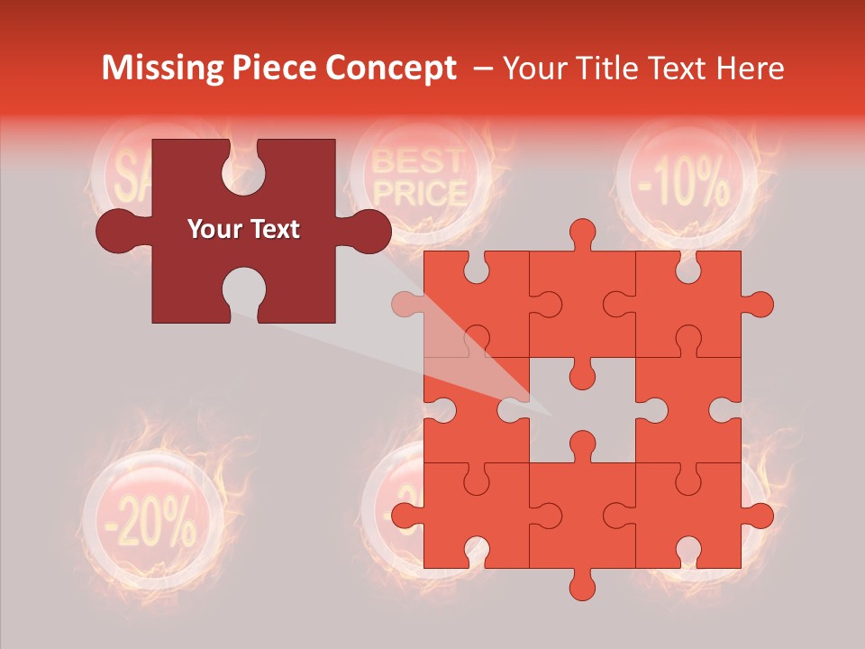 Retail Sign Black PowerPoint Template