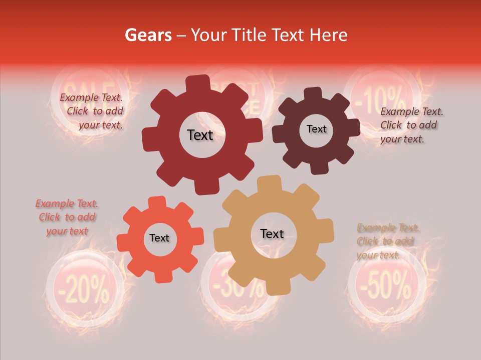 Retail Sign Black PowerPoint Template