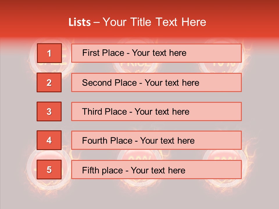 Retail Sign Black PowerPoint Template