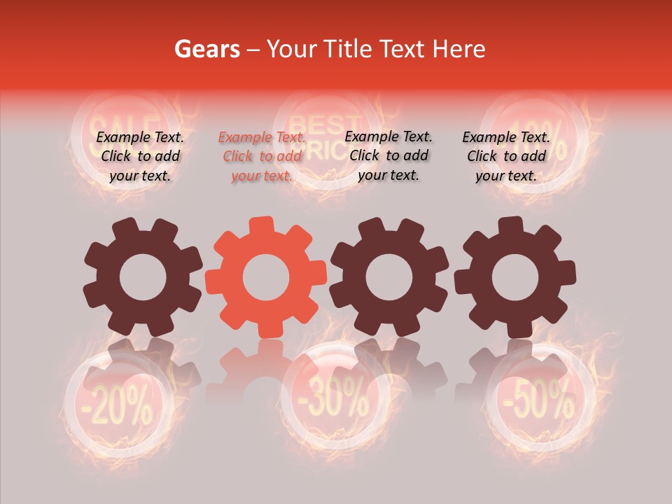 Retail Sign Black PowerPoint Template