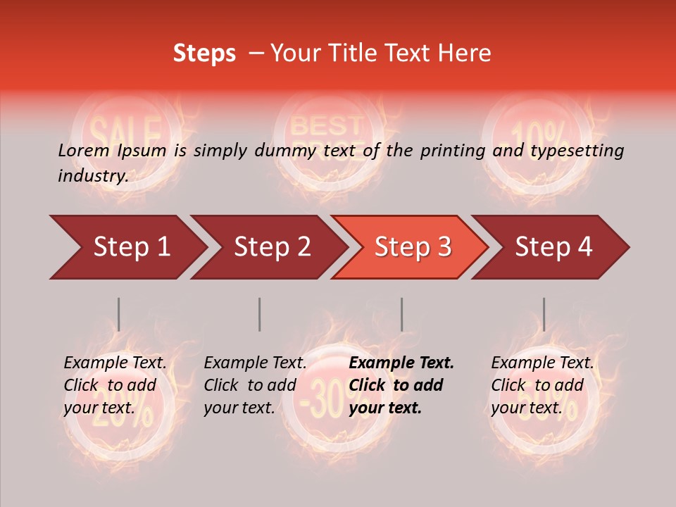 Retail Sign Black PowerPoint Template