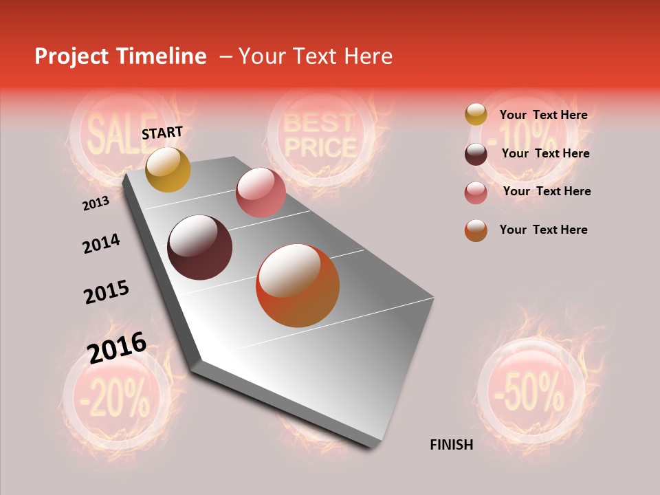 Retail Sign Black PowerPoint Template