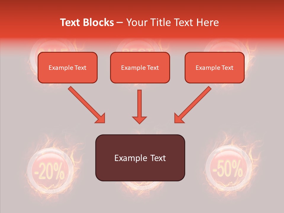 Retail Sign Black PowerPoint Template
