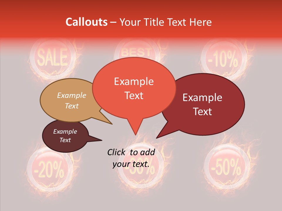 Retail Sign Black PowerPoint Template