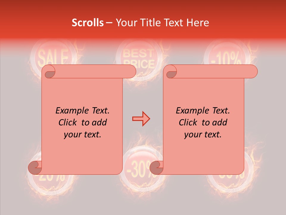 Retail Sign Black PowerPoint Template