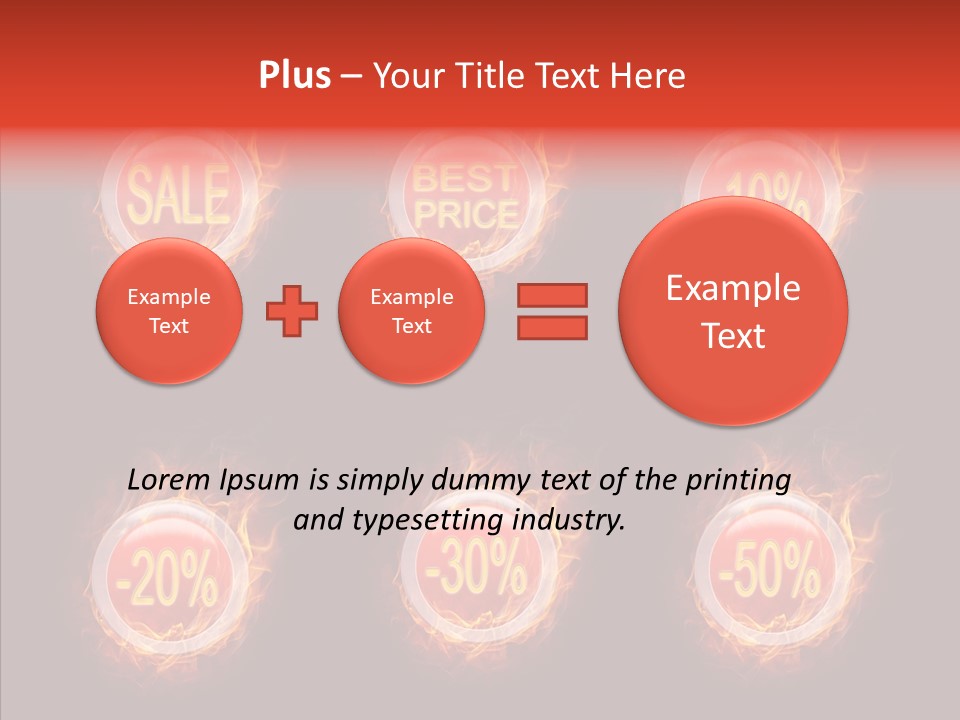 Retail Sign Black PowerPoint Template