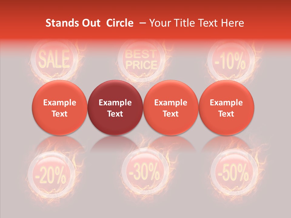 Retail Sign Black PowerPoint Template