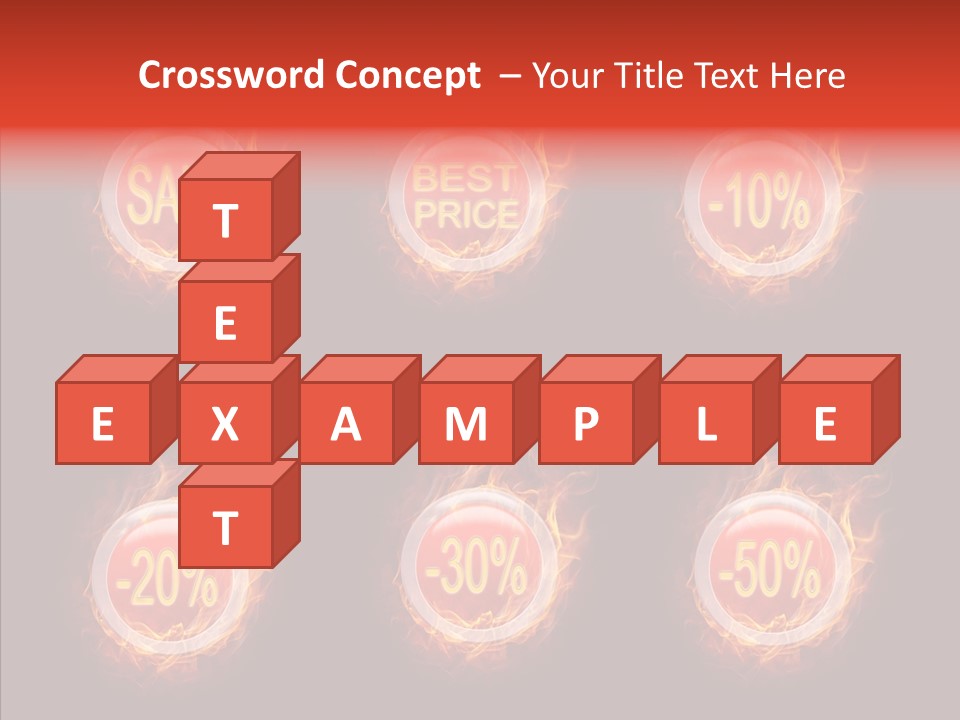 Retail Sign Black PowerPoint Template