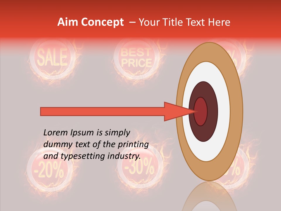 Retail Sign Black PowerPoint Template