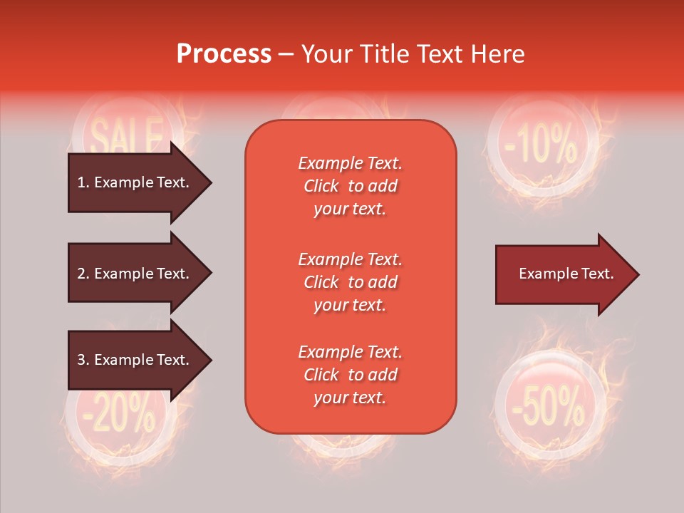Retail Sign Black PowerPoint Template