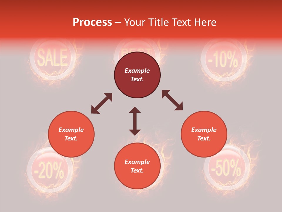 Retail Sign Black PowerPoint Template