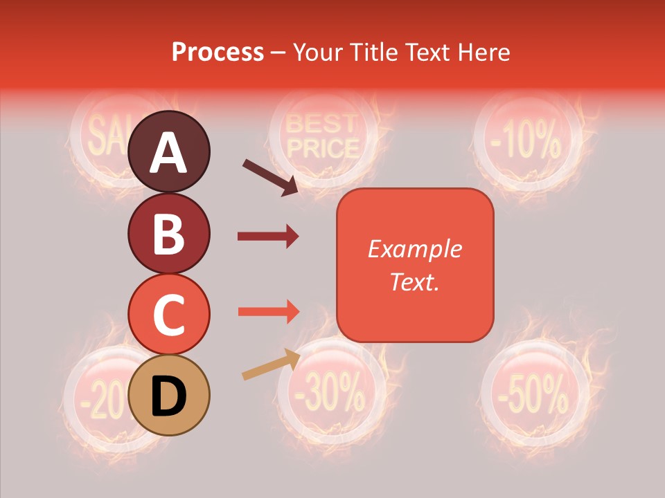 Retail Sign Black PowerPoint Template