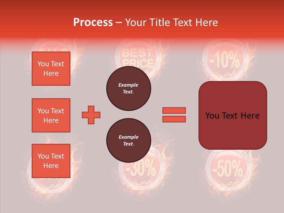 Retail Sign Black PowerPoint Template